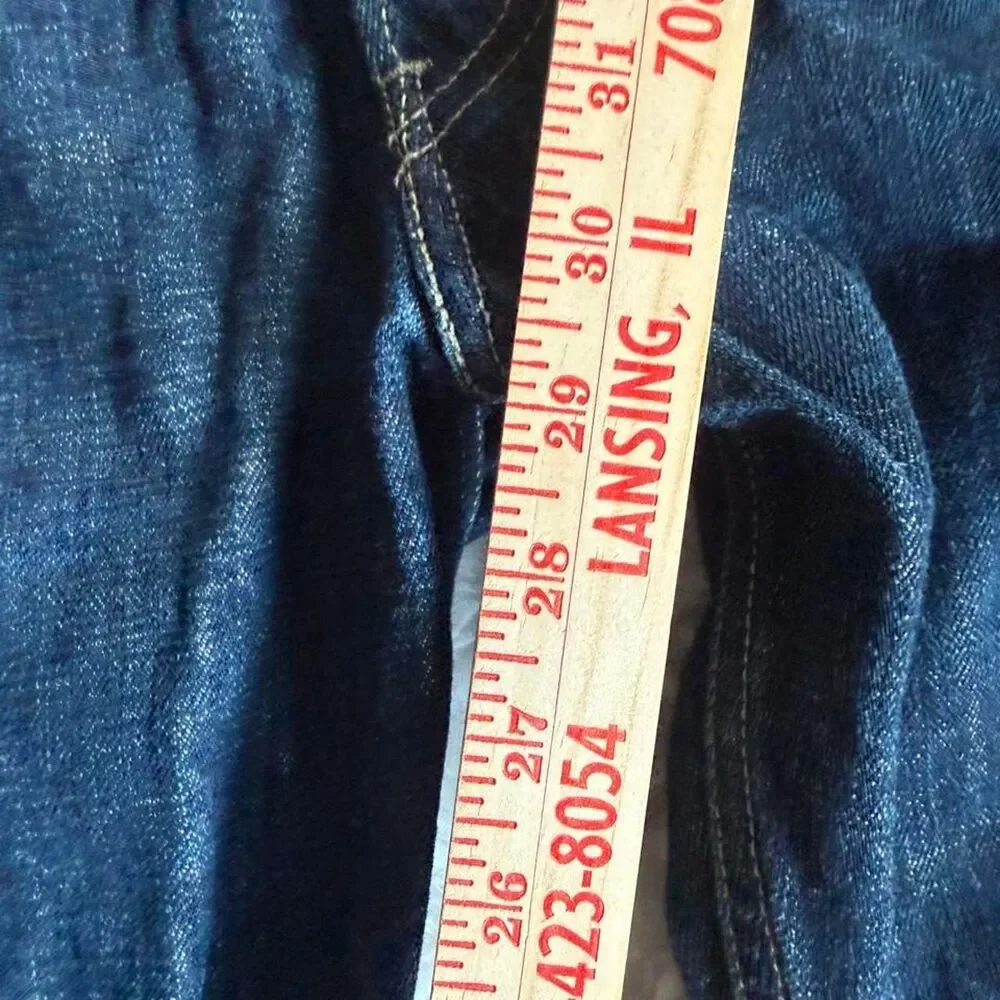 Y2K Levi's 501xx Jeans 35” slubby denim button fly dark wash